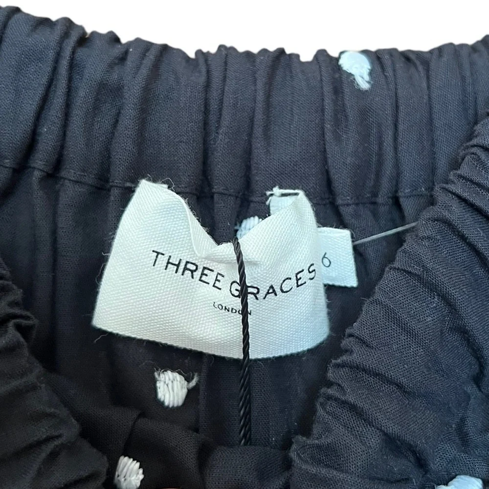 Three Graces London Dress Flossie Cotton Maxi US 2‎ UK 6